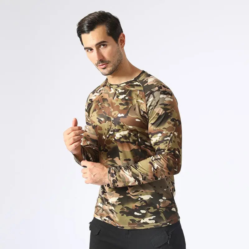 T shirt manche longue militaire
