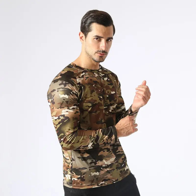 T shirt manche longue militaire