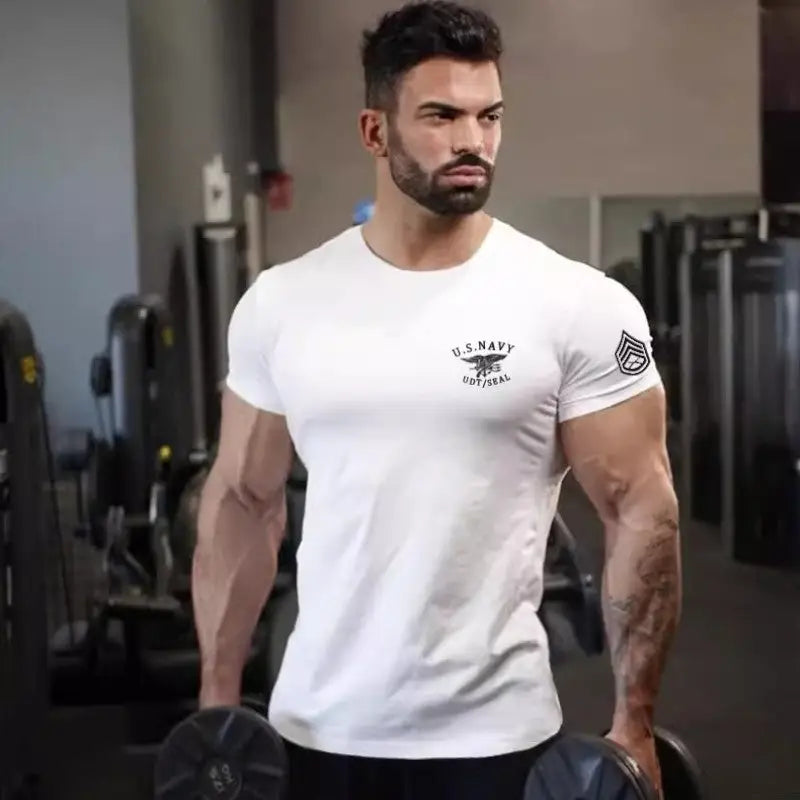 T shirt militaire blanc