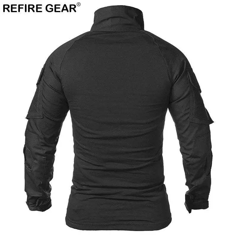T-SHIRT MILITAIRE EN TISSU ÉLASTIQUE