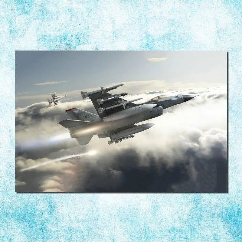 TABLEAU MILITAIRE AVION DE CHASSE