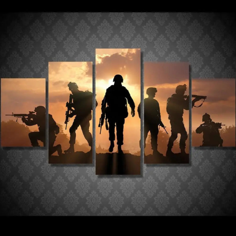 TABLEAU MILITAIRE - SOLDAT CONTEMPORAIN