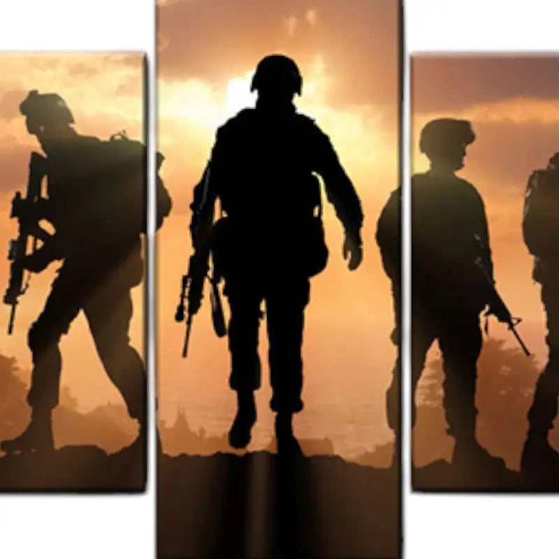 TABLEAU MILITAIRE - SOLDAT CONTEMPORAIN