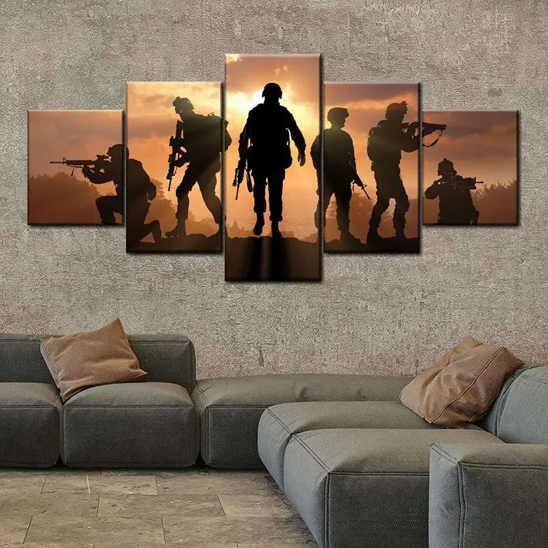 TABLEAU MILITAIRE - SOLDAT CONTEMPORAIN