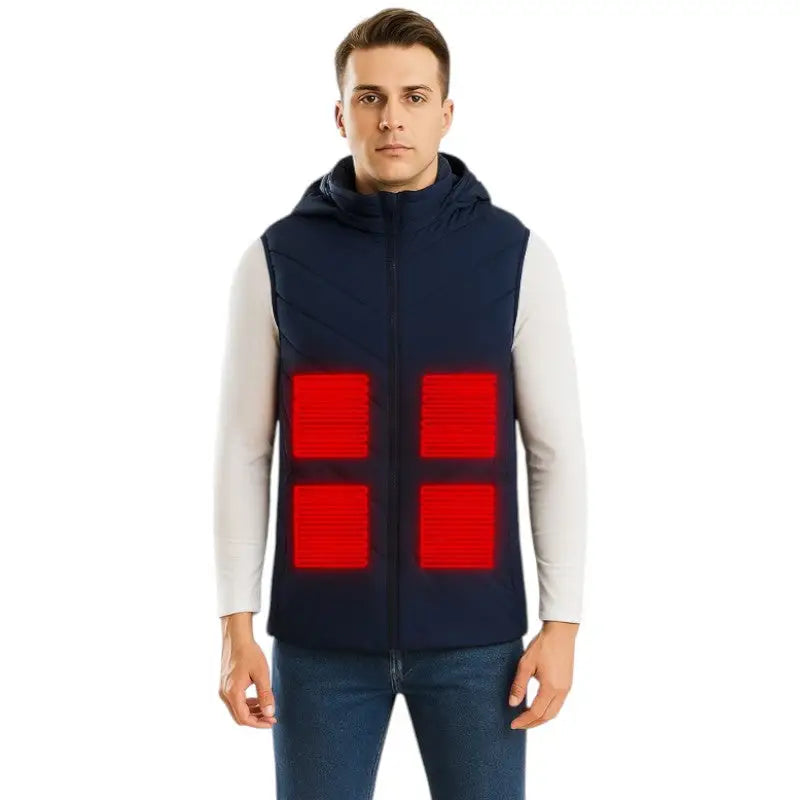 Gillet auto chauffante homme