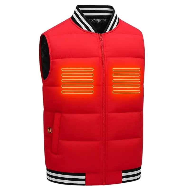 Veste chauffante rouge