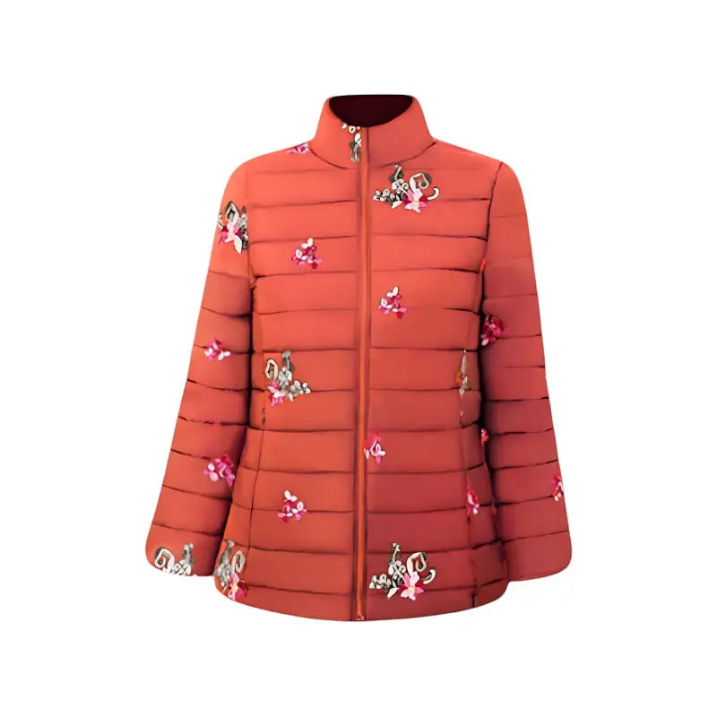Veste chauffante USB design floral femme