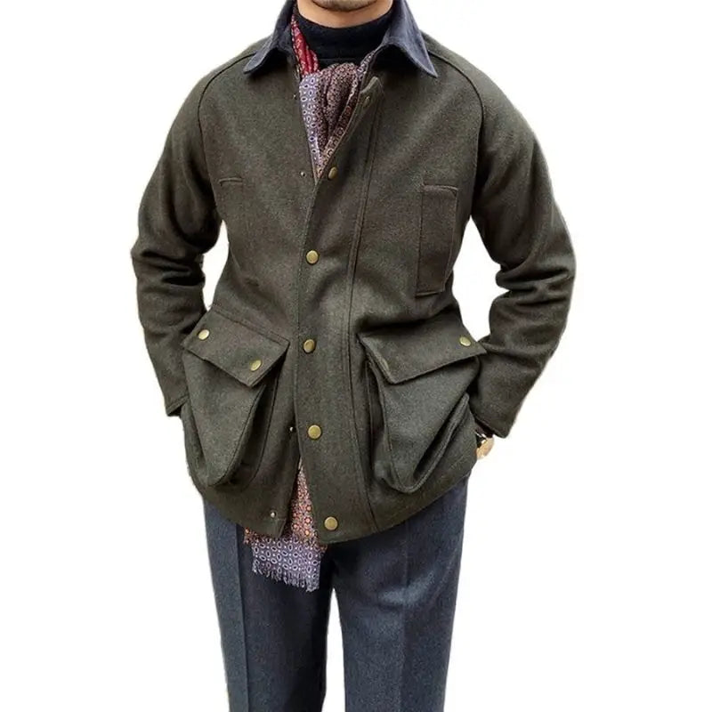 Veste longue militaire officier homme