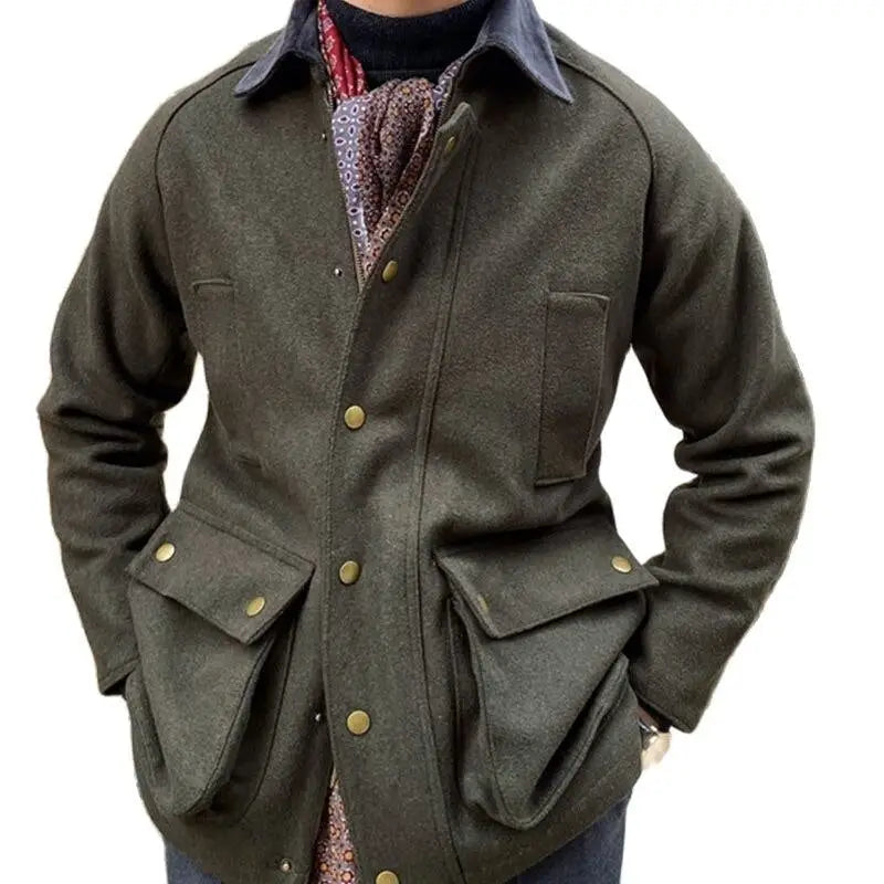 Veste longue militaire officier homme