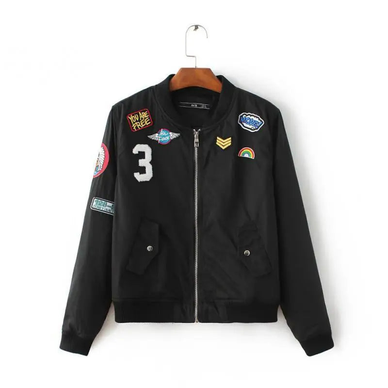 Veste militaire écusson femme