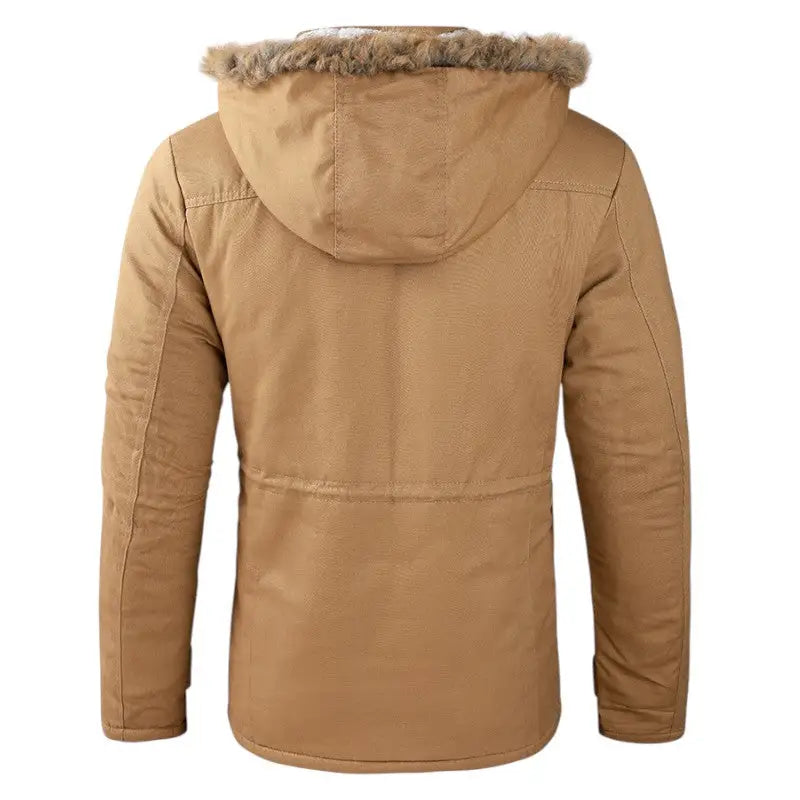 Veste militaire fourrure homme