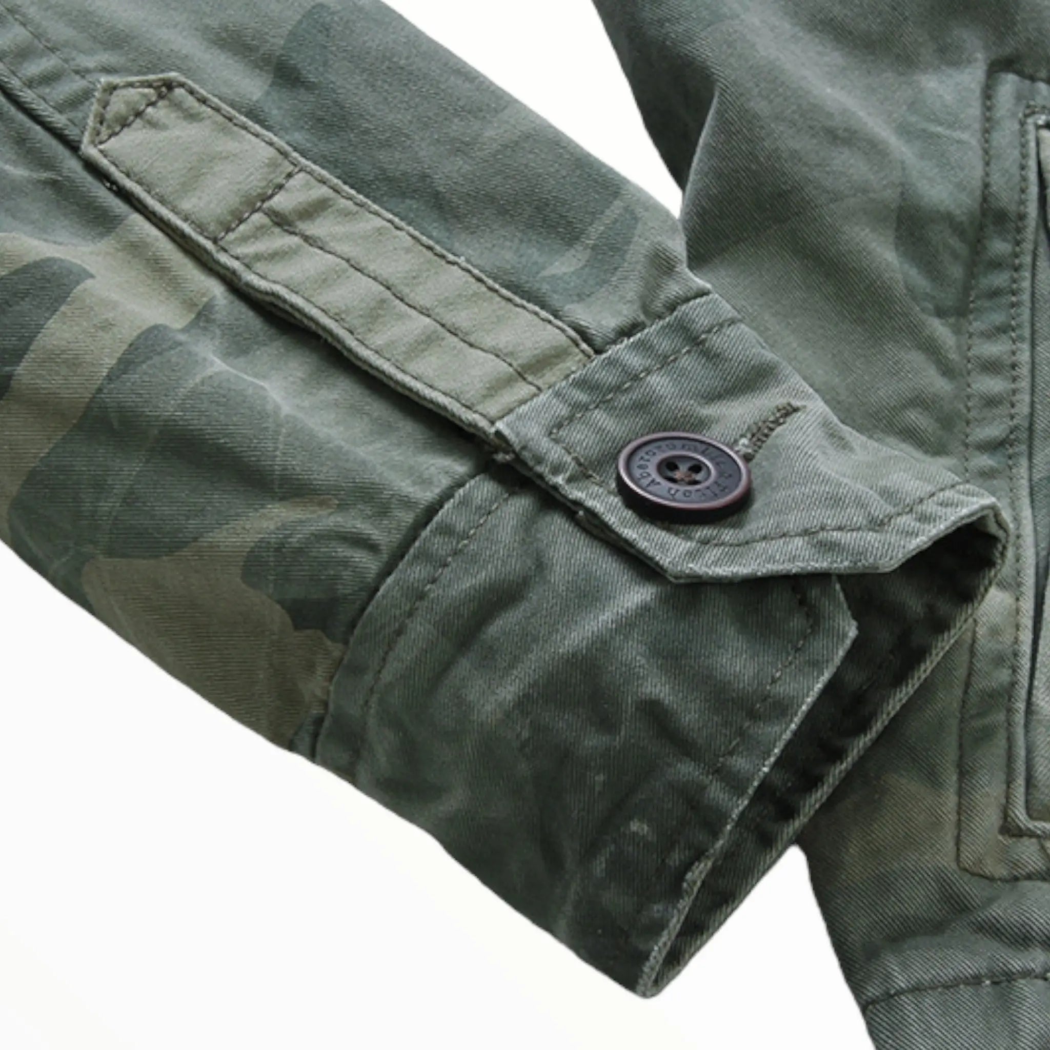 Veste militaire homme vert