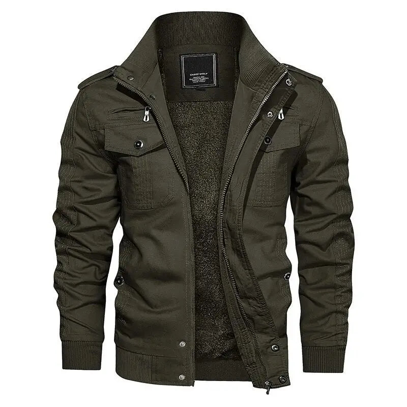 Veste militaire longue homme