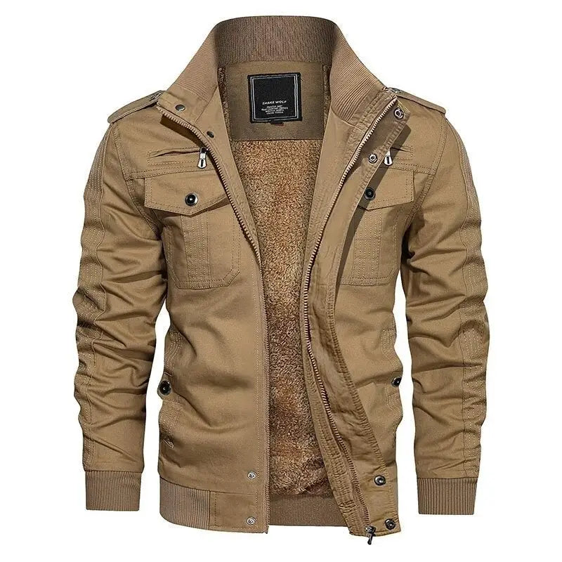 Veste militaire longue homme