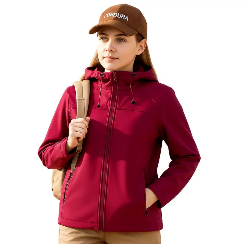 Veste softshell femme imperméable et coupe-vent 1000 mm pour extérieur