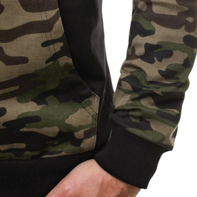 SWEAT MILITAIRE AVEC FINITIONS CAMOUFLAGE