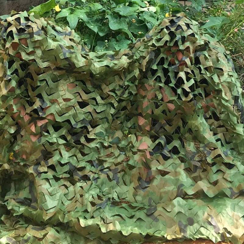 Filet de camouflage type woodland