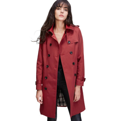 Veste Rouge longue style armée femme