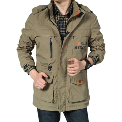 VESTE MILITAIRE AVEC REVERS ORANGE