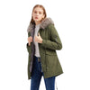 Parka femme militaire elegante