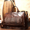 SAC MILITAIRE VINTAGE CUIR ITALIEN