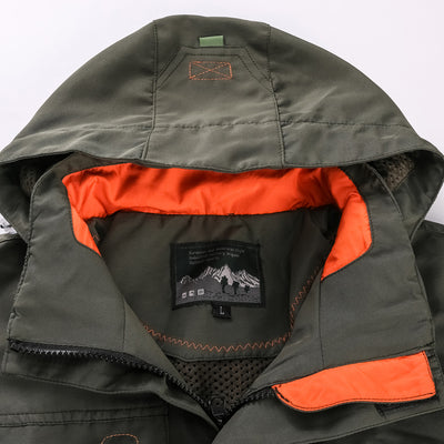 VESTE MILITAIRE AVEC REVERS ORANGE