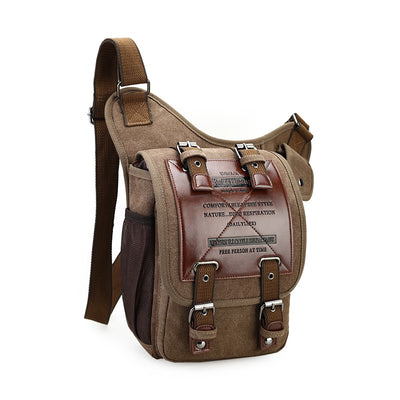 SAC A EPAULE VINTAGE DE TYPE MILITAIRE