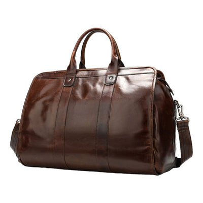 SAC MILITAIRE VINTAGE CUIR ITALIEN