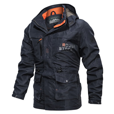 VESTE MILITAIRE AVEC REVERS ORANGE