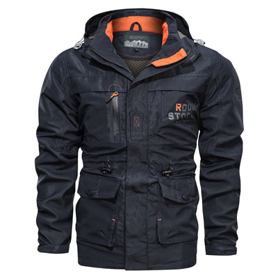 VESTE MILITAIRE AVEC REVERS ORANGE