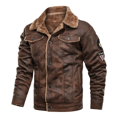 Veste aviateur homme imitation cuir