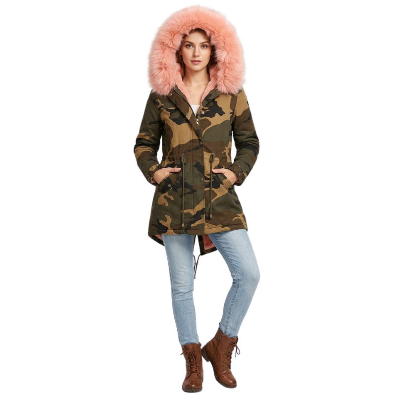 Parka femme militaire