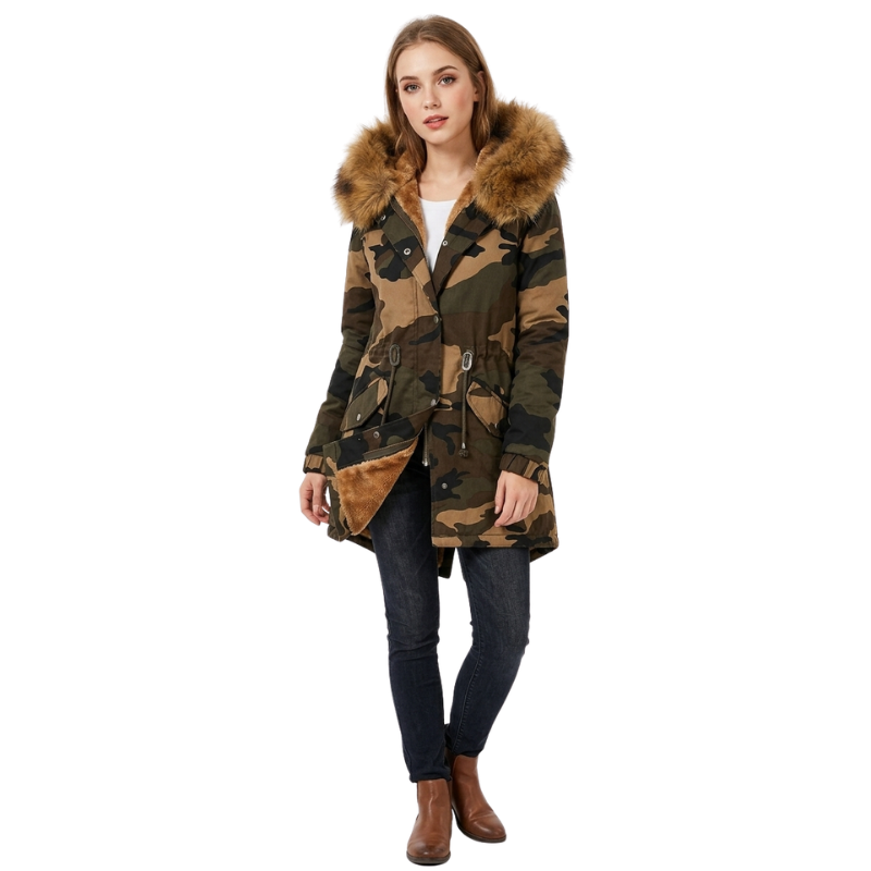 Parka femme militaire