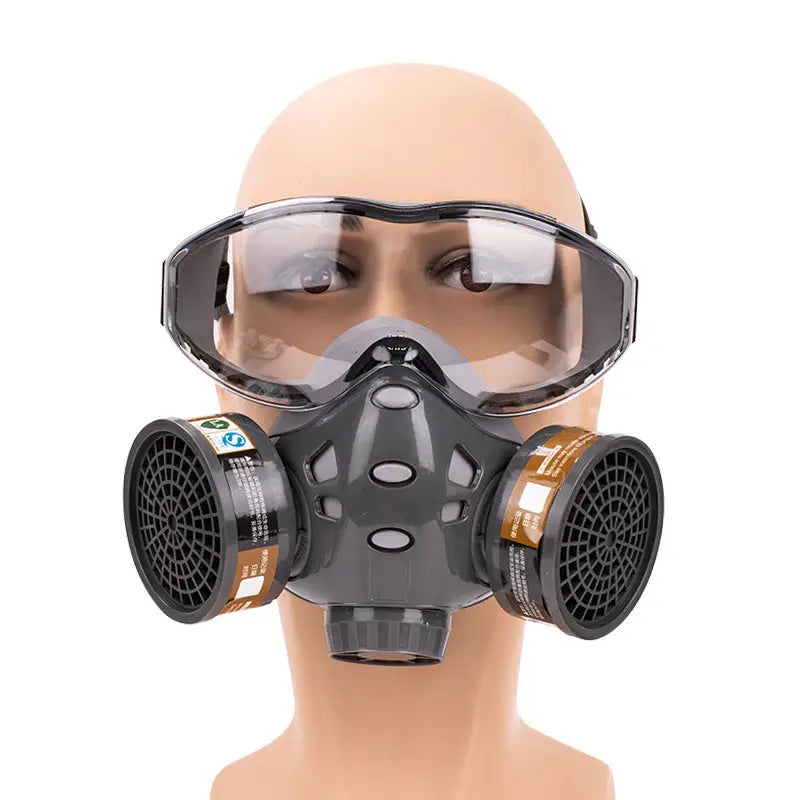 Masque à Gaz en Latex Anti Radiation Nucléaire, Complet