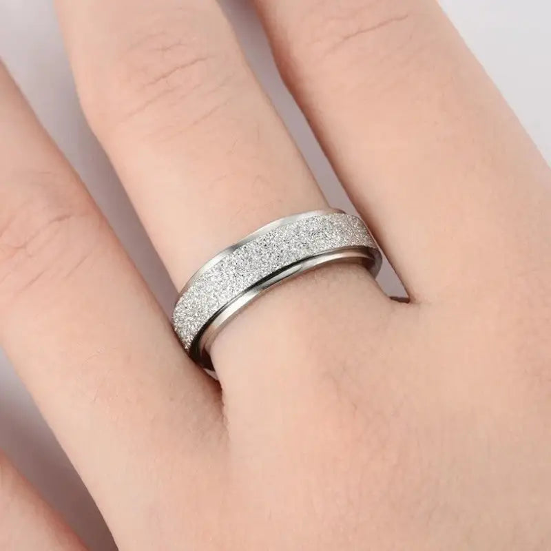 Bague acier colorée
