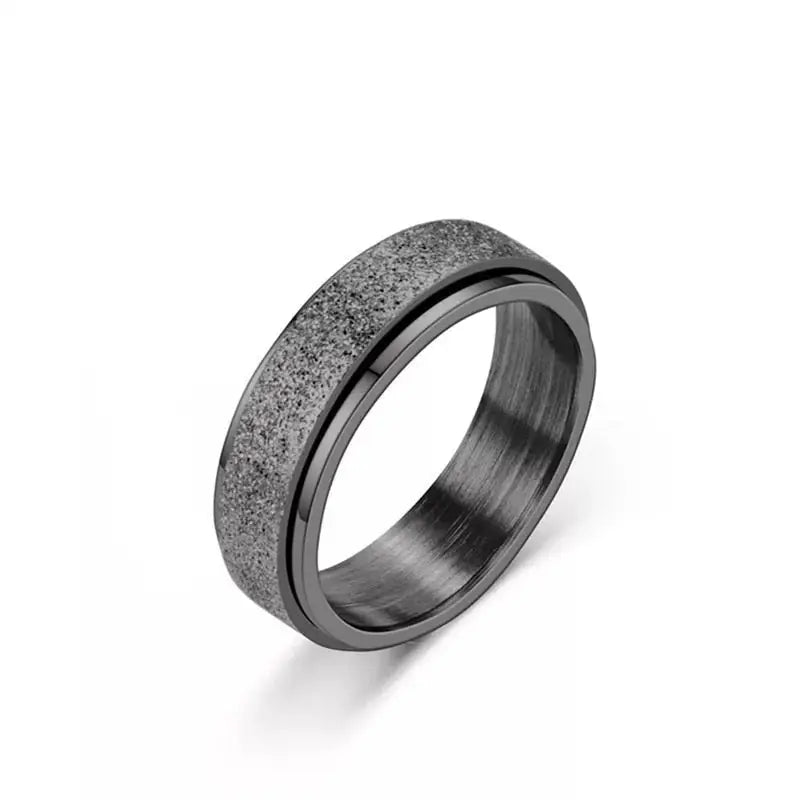 Bague acier colorée