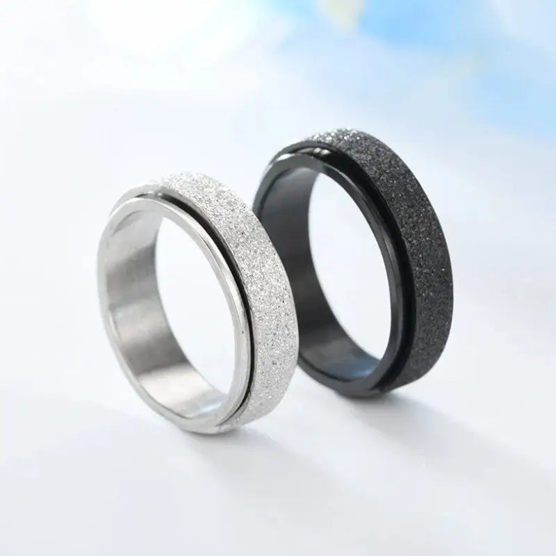 Bague acier colorée
