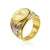 Bague acier homme militaire