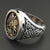 BAGUE MILITAIRE - CHEVALIER IMPITOYABLE (ARGENT)