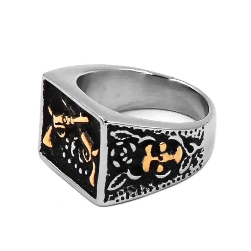 BAGUE MILITAIRE - FRÈRES D’ARMES (ARGENT)