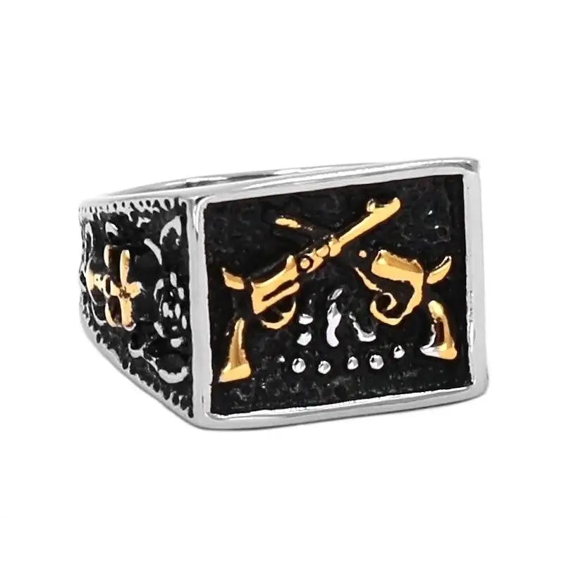 BAGUE MILITAIRE - FRÈRES D’ARMES (ARGENT)