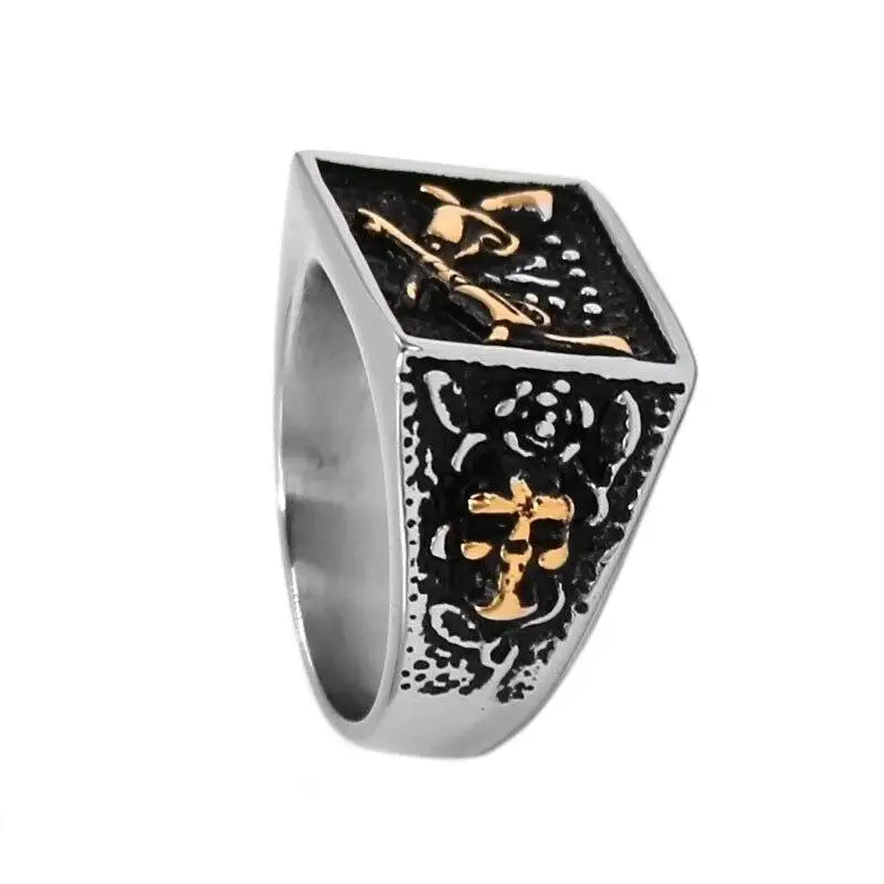 BAGUE MILITAIRE - FRÈRES D’ARMES (ARGENT)