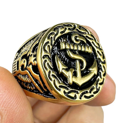 BAGUE MILITAIRE - GÉNÉRAL AMÉRICAIN (OR)