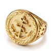 BAGUE MILITAIRE MARINE AMÉRICAINE (OR)