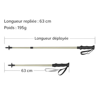 Baton de trail trek en montagne