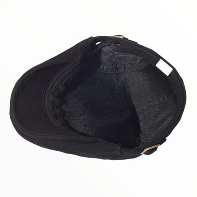 Beret style militaire noir