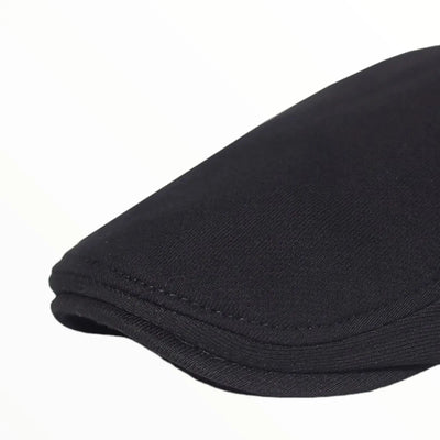 Beret style militaire noir