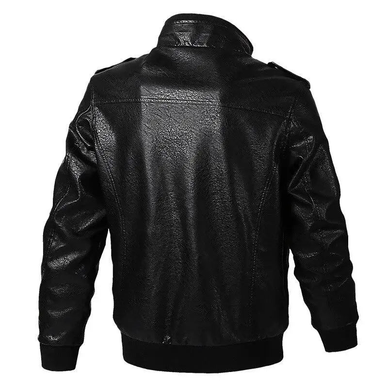 Blouson cuir militaire