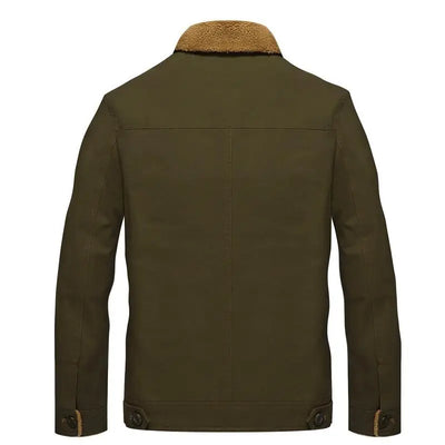 BLOUSON MILITAIRE AVEC FOURRURE BEIGE