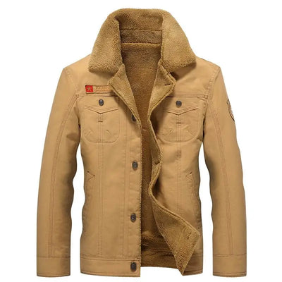 BLOUSON MILITAIRE AVEC FOURRURE BEIGE